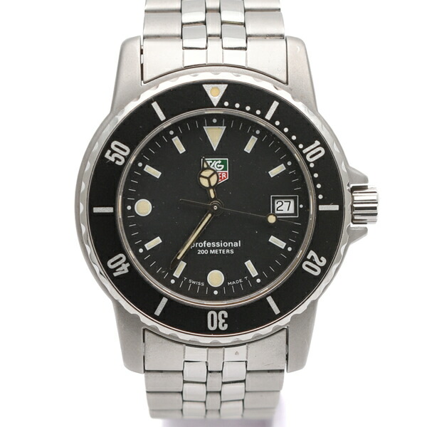 【中古】タグホイヤー TAG HEUER プロフェッショナル WD1210-G-20 メンズ 時計 腕時計 Bランク