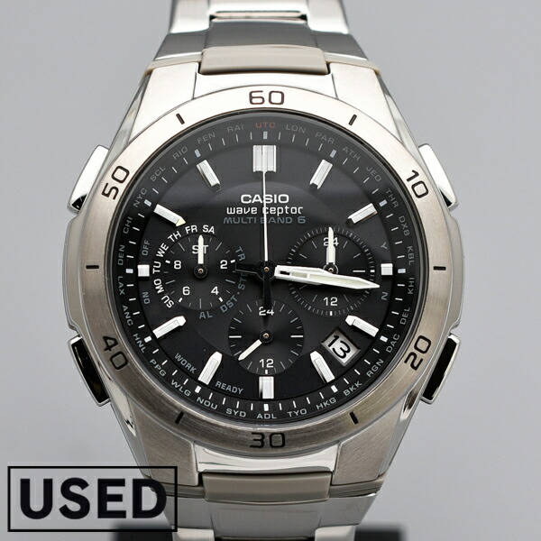 【中古】カシオ CASIO ウェブセプター WAVECEPTOR ウェーブセプター WVQ-M410DE-1A2JF メンズ 腕時計 時計