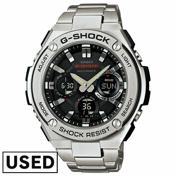 【中古】カシオ CASIO G-SHOCK Ｇショック Gスチール ソーラー電波 GST-W110D-1AJF メンズ 腕時計 時計
