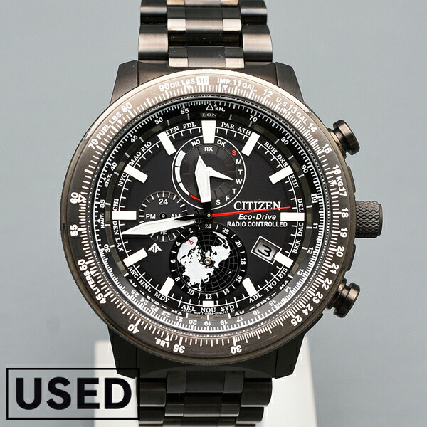 【中古】シチズン CITIZEN プロマスター PROMASTER SKYシリーズ ジオ・トレッカー BY3005-56G メンズ 腕時計 時計