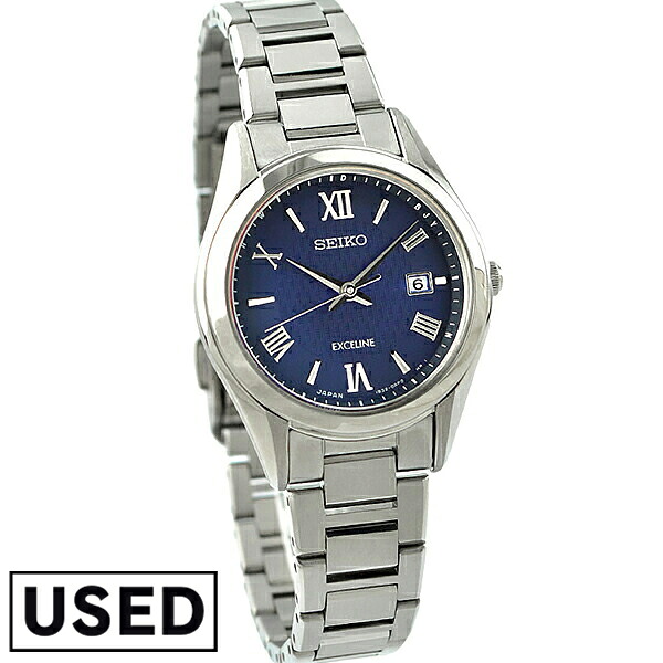 【中古】セイコー SEIKO ドルチェ&エクセリーヌ DOLCE&EXCELINE ソーラー電波 電波ソーラー ソーラー チタン SWCW147[正規品] レディース 腕時計 時計