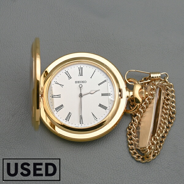 【中古】セイコー SEIKO ポケットウォッチ SEIKO POCKET WATCH 懐中時計 提げ時計 メンズ レディース SAPQ008 ゴールド 時計｜腕時計本舗USED