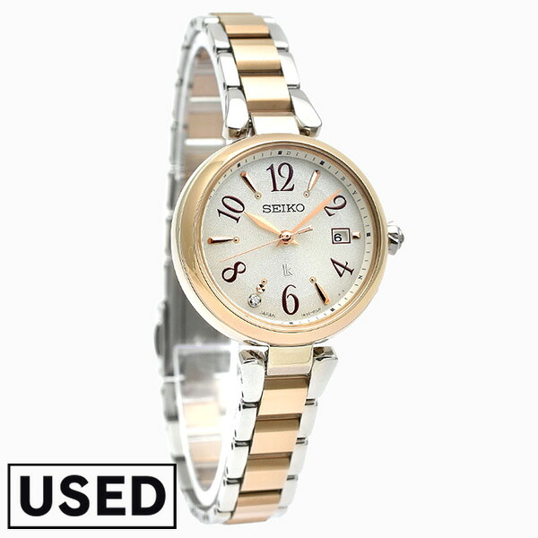 【中古】セイコー SEIKO ルキア LUKIA Grow ソーラー電波 メタル シャンパンゴールド プレゼント SSQW086 レディース 42,768円