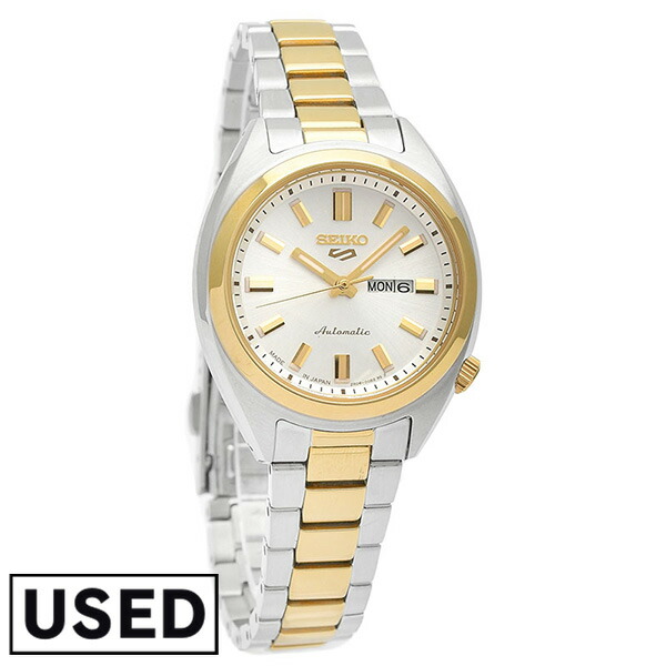 【中古】セイコー セイコー 5スポーツ SEIKO 5 SPORTS SRRA012 レディース 自動巻き メカニカル 日本製 ホワイトゴールドダイヤル の商品写真