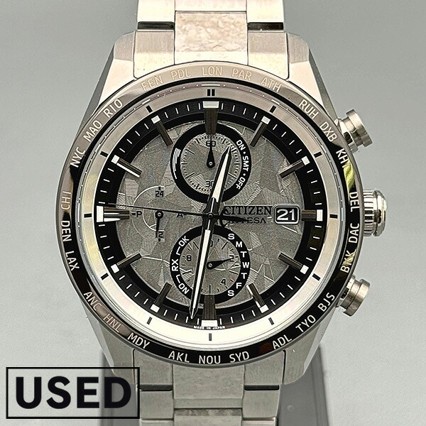 【中古】シチズン アテッサ ATTESA ACT Line Platinum Shine Collection 世界限定2500本 AT8284-61A メンズ アクト エコドライブ ソーラー電波 チタン