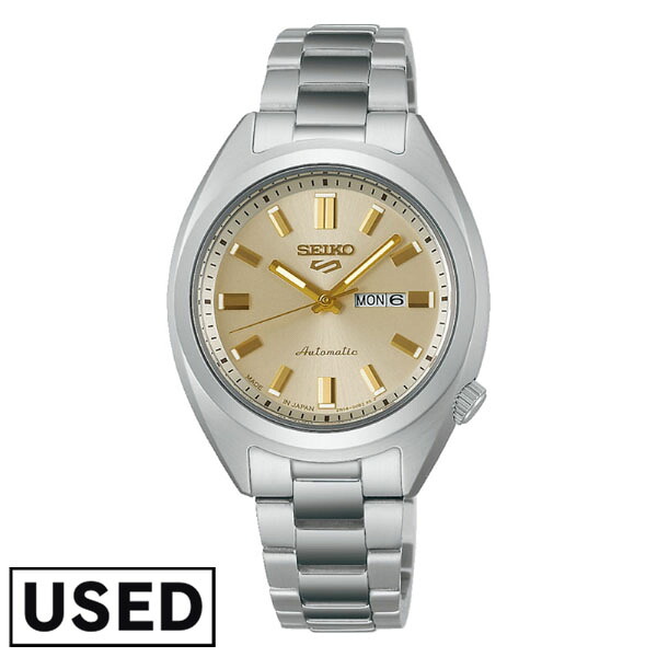 【中古】セイコー セイコー 5スポーツ SEIKO 5 SPORTS SRRA011 レディース 自動巻き メカニカル 日本製 シャンパンゴールドダイヤル