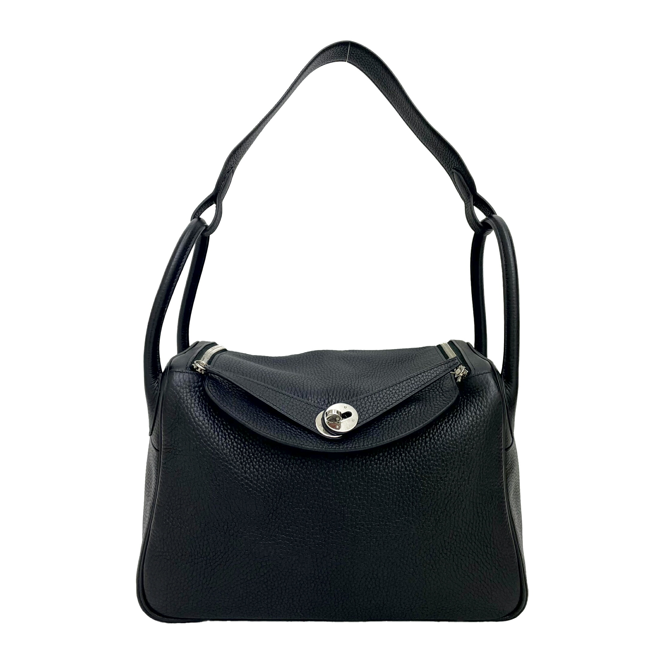 ＨＥＲＭＥＳ エルメス リンディ30 □J目じるし 2006年 黒いこと×SV金具 トリヨンクレマンス Ａ１ 【中古】