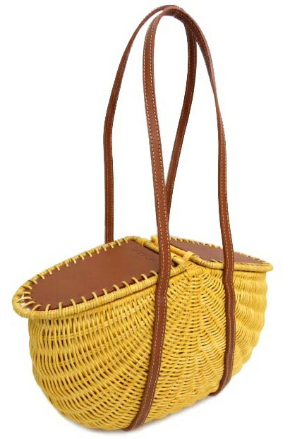 ｆｏｘｅｙ Bag Shell Rattan 027 ラタン レザー ナチュラル ブラウン 未使用 3周年記念イベントが