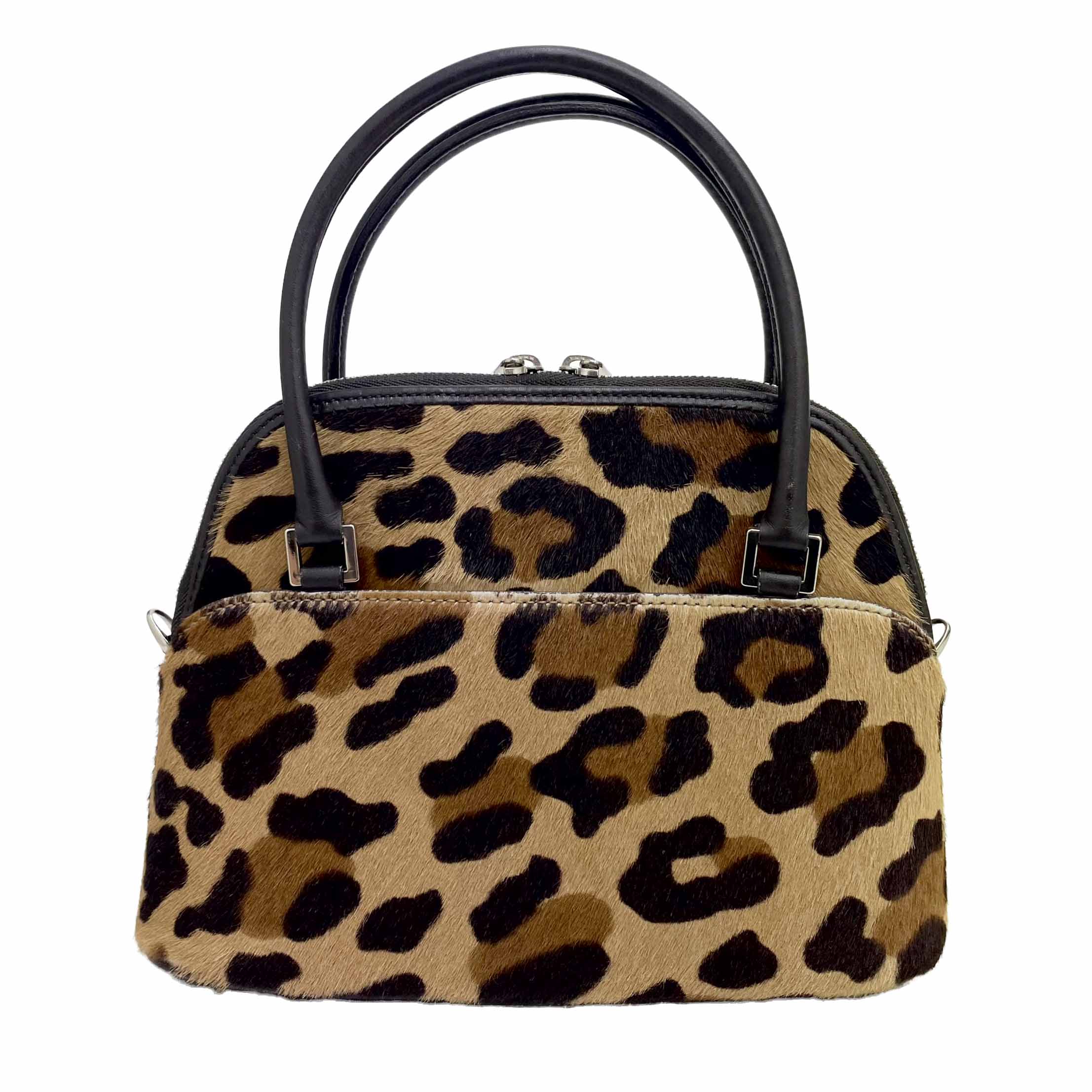 ＦＯＸＥＹ　フォクシー　マカロン　2WAY　BAG　レオパード柄　ハラコ&times;レザー　Ａ１　【中古】｜セレブbyエンデバー