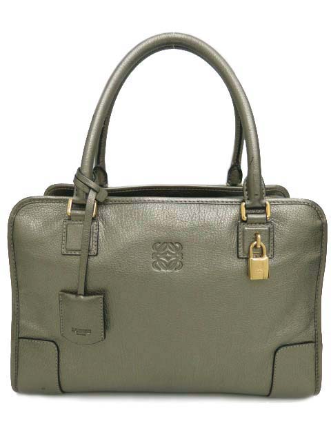 ＬＯＥＷＥ アマソナ 35 ゴートスキン ブロンズ系 【中古】