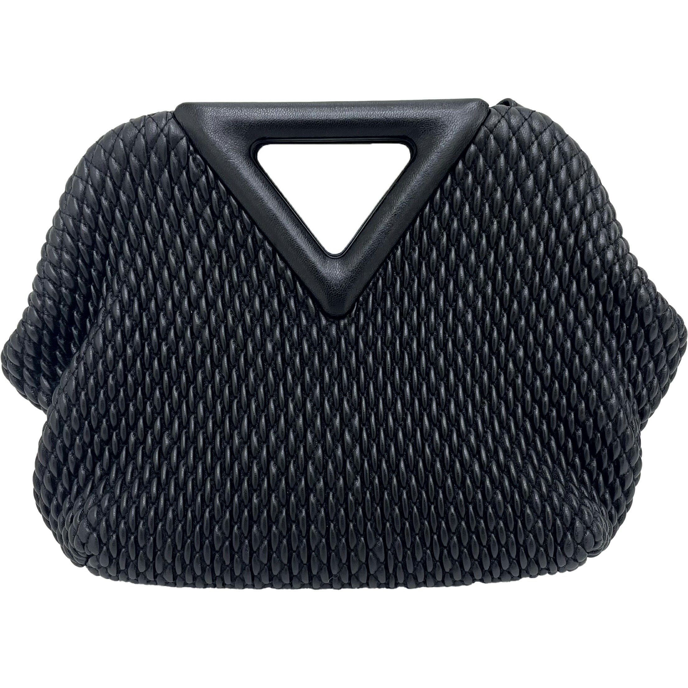 ＢＯＴＴＥＧＡ　ＶＥＮＥＴＡ　ボッテガヴェネタ　トライアングル　ポイント　バッグ　ブラック　A1 【中古】