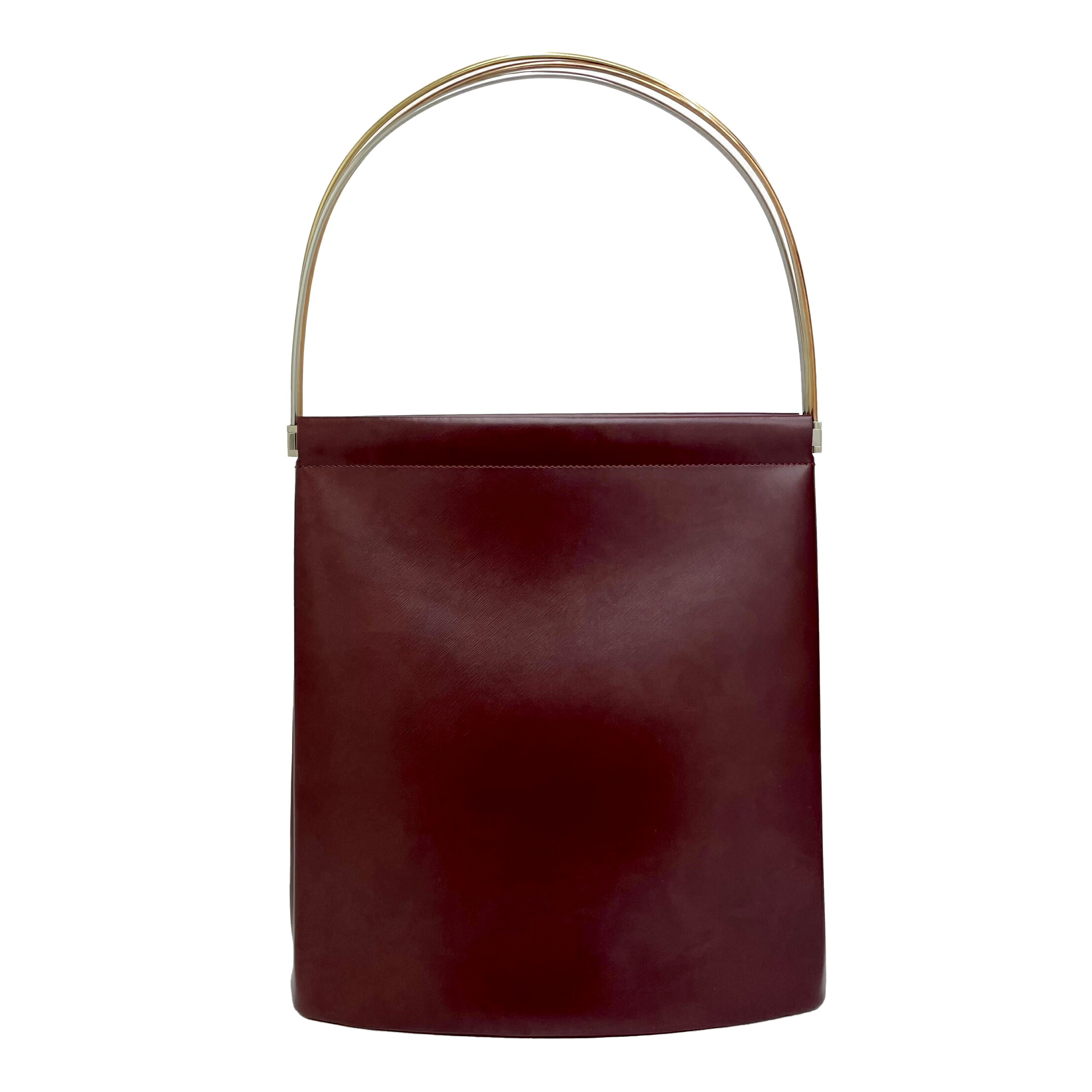【希少品】本物　Cartier　バッグ　ブラック　エナメル　カルティエ　手提げ 希少品】本物 Cartier バッグ ブラック エナメル カルティエ 手提げ