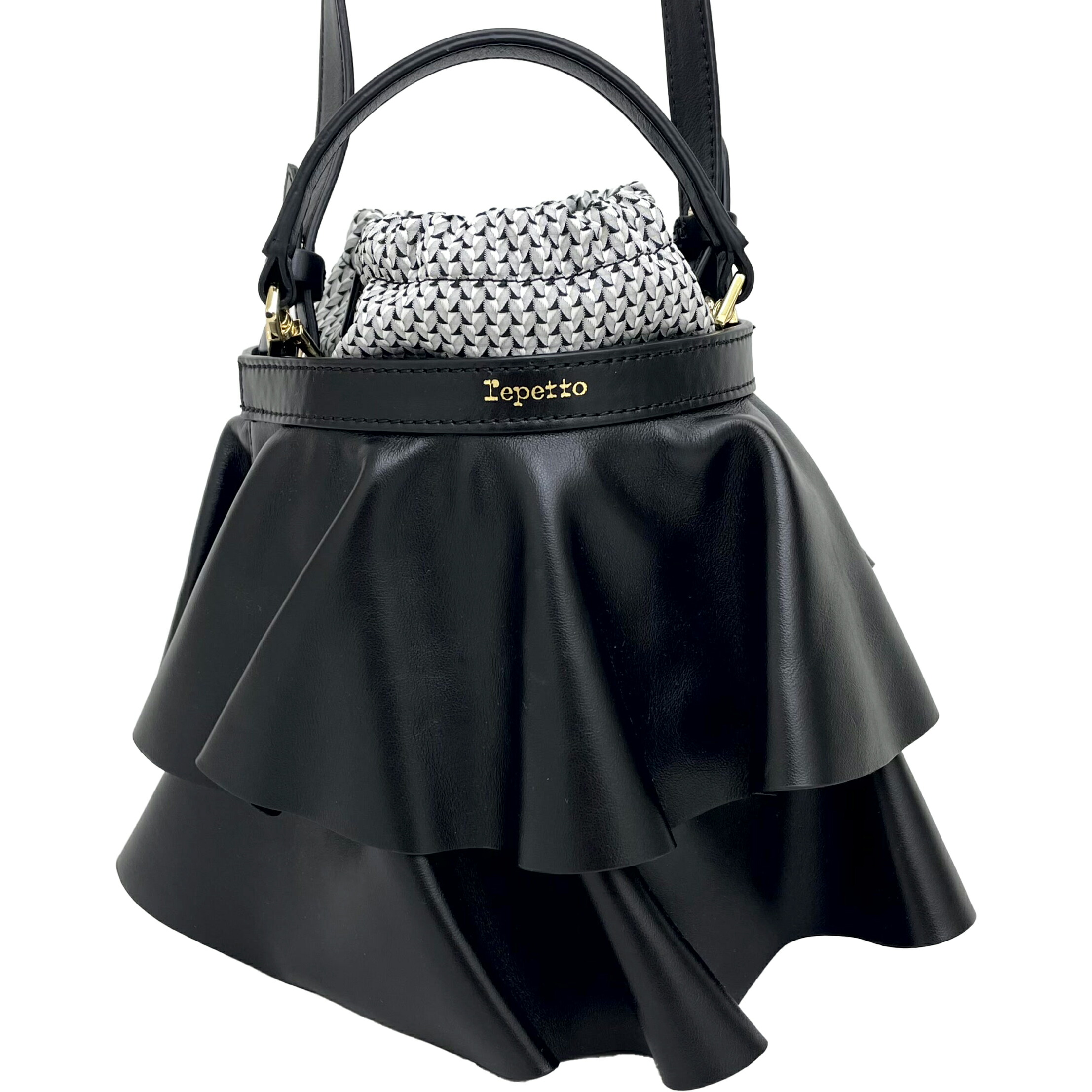 楽天市場】repetto Envolee bag フリルバック 2WAY レザー