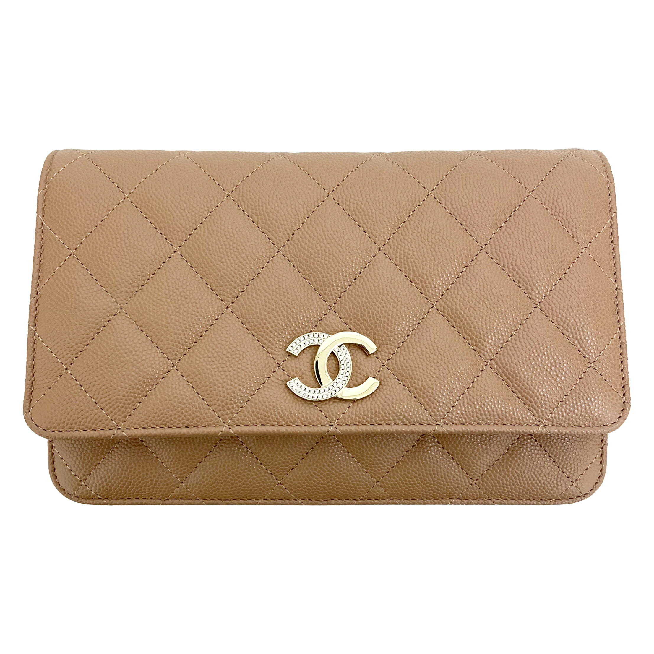 ＣＨＡＮＥＬ シャネル チェーンウォレット AP4171 ライトキャメル系 新品負けず劣らず 【中古】