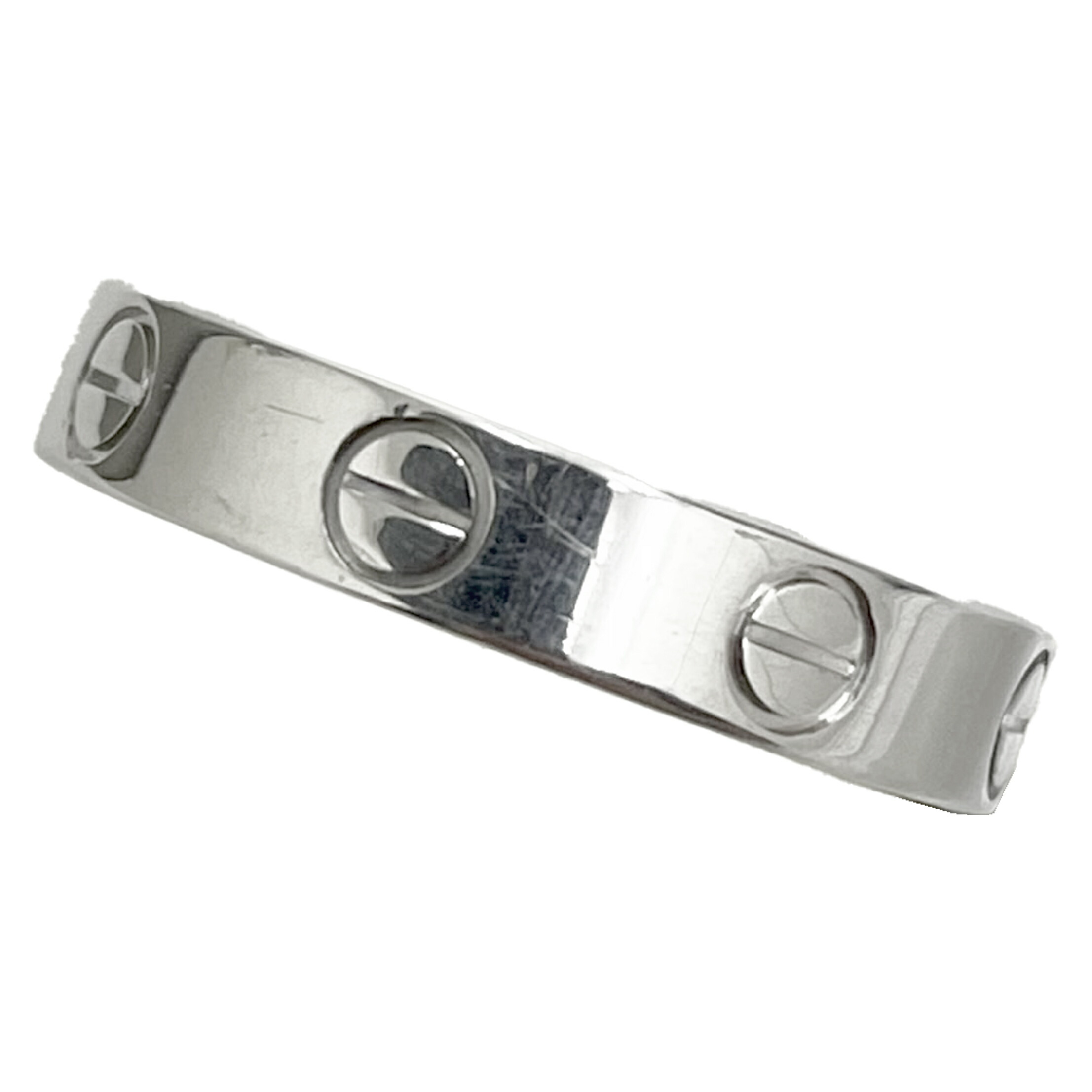 Cartier カルティエ ミニラブリング ホワイトゴールド K18WG #50 約10号 A1 【中古】|セレブbyエンデバー