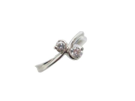 ダイヤグラム輪っか Pt900 ダイヤ0 5 4 7g Olc54 Fr