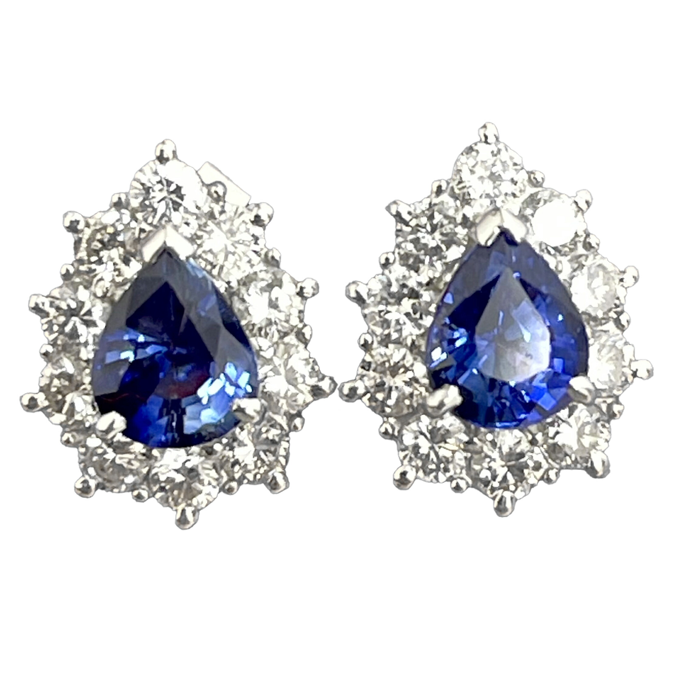 楽天市場】ブルーサファイア 1.53ct/1.31ct ピアス PT900