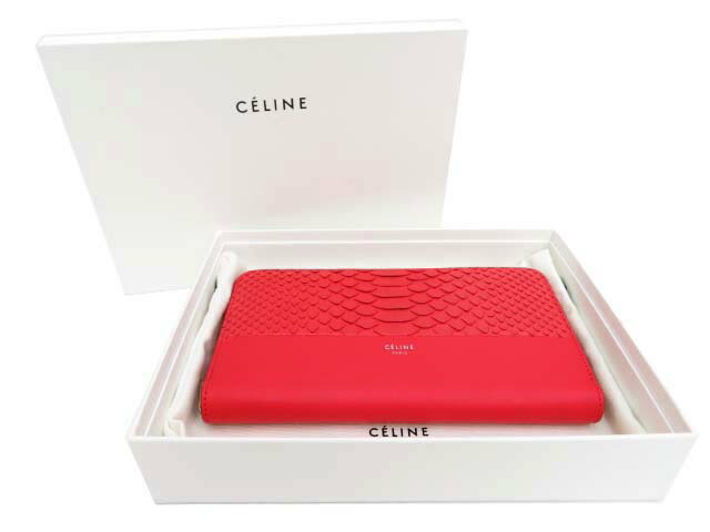 楽天市場】【未使用品】セリーヌ/CELINE クロコ ラージ ジップ