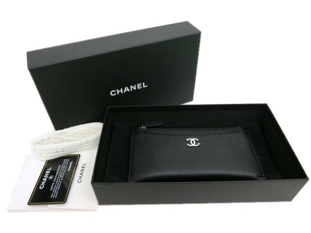 楽天市場 chanel ポーチ A 19クルーズライン ラザー ブラック 18 12 名古屋高島屋購入品 新品同様 中古 セレブbyエンデバー