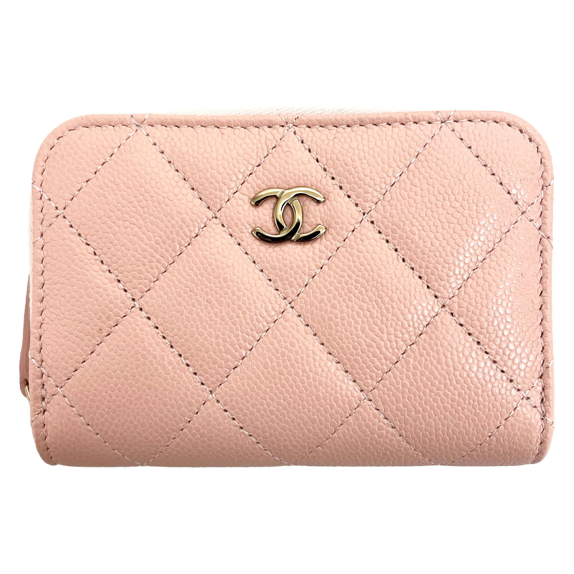 シャネルCHANEL銀座購入キャビアスキン財布クラシック二つ折ピンク保証カード有 中古・古着通販】CHANEL (シャネル) キャビアスキンマトラッセ2