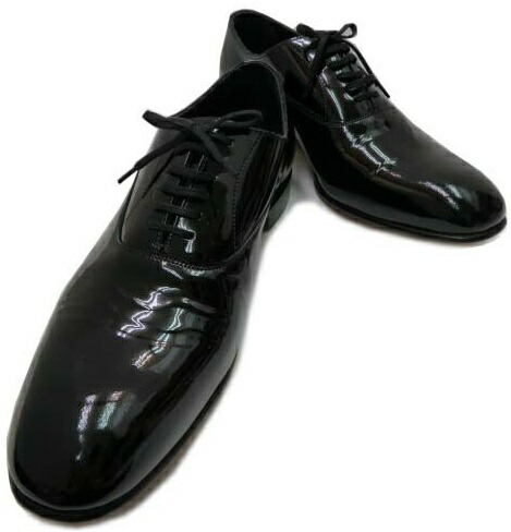 JOSEPH CHEANEY&SONS オックスフォード ドレスシューズ　メンズ シューズ KELLY　ストックオーダー パテントレザー ブラック　＃42　美品 【中古】