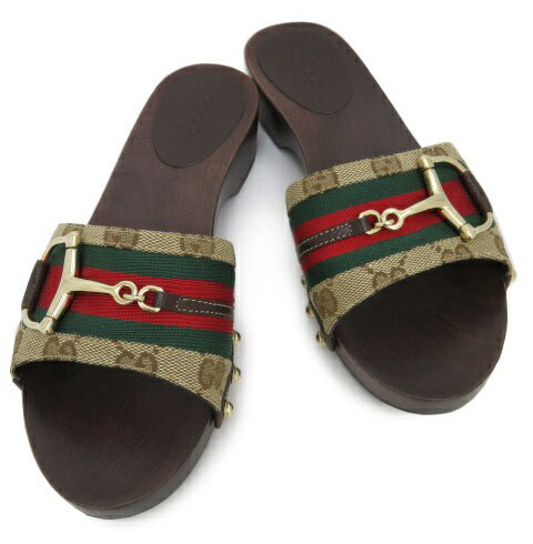 超美品！未使用！GUCCI ブラウン ストラップサンダル 35 楽天市場】GUCCI グッチ ホースビット付き サンダル ブラック