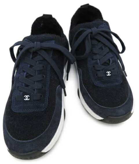 楽天市場】CHANEL スニーカー G38750 現行商品 ニット×スエード