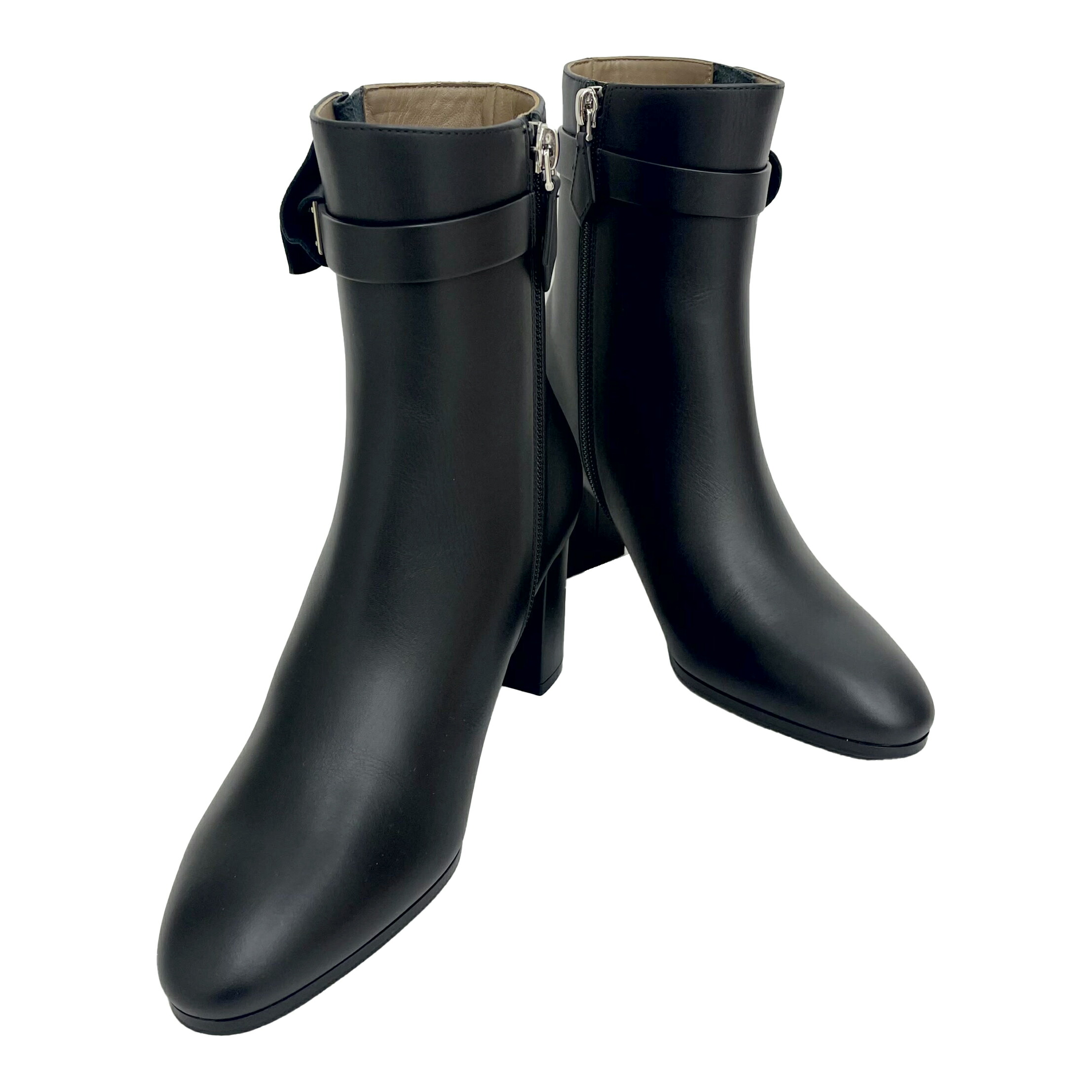 中古 エルメス ショートブーツ レディース アーモンドトゥ レザー ブラック 黒 サイズ23.5cm 36 1/2 H182102Z 02350 サンジェルマン 古着 アパレル 楽天市場】【中古】 エルメス ショートブーツ レディース アーモンド