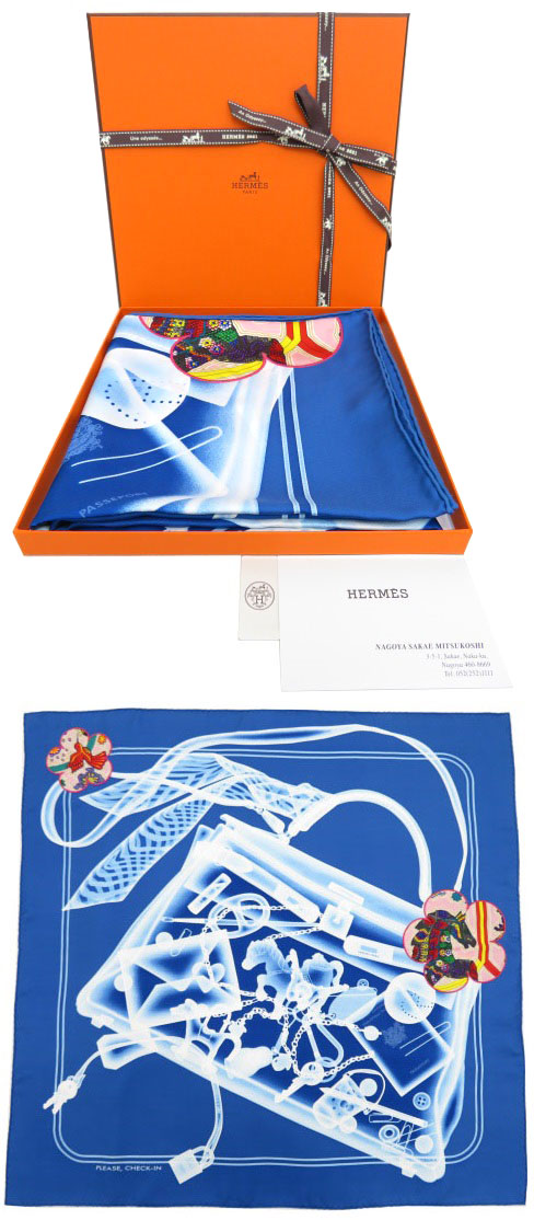 73%OFF!】 ＨＥＲＭＥＳ エルメス プリーズチェックイン 限定品 カレ90