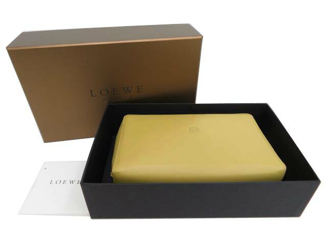 楽天市場】【未使用品】LOEWE ロエベ ヘリテージ リストレット ポーチ