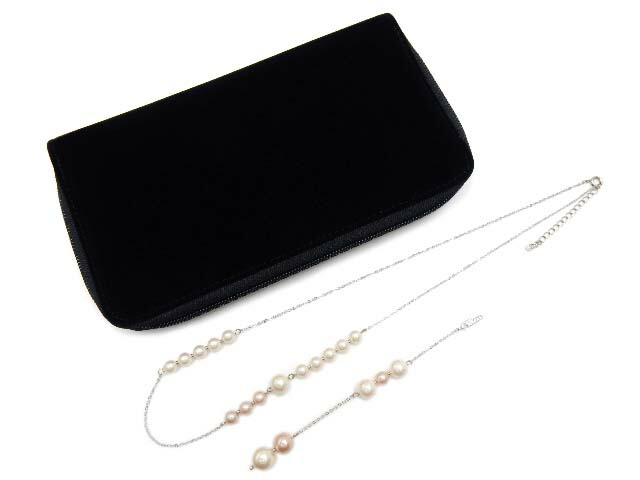 ＦＯＸＥＹ　ネックレス　ツーウェイスイング　34013　 オフホワイト系×ライトピンク系　A1【中古】