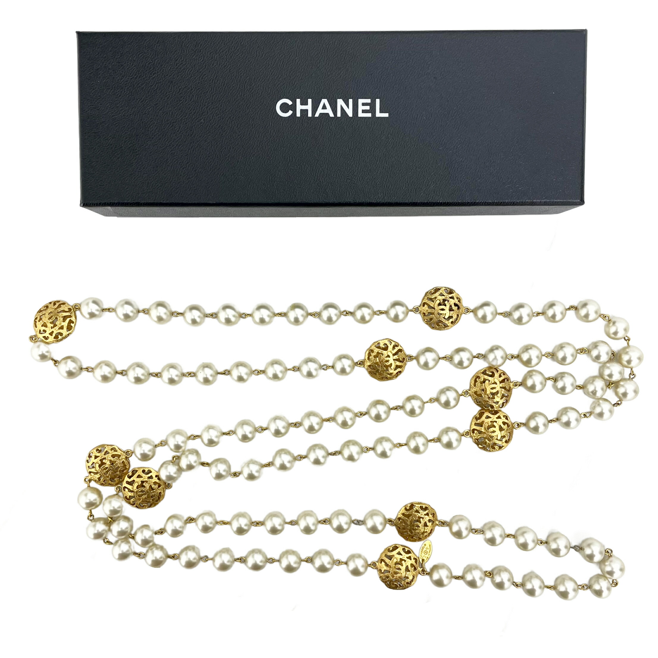 大人な控えめな華やかさ♡【 CHANEL 】ロング ネックレス 18Kゴールド ネックレス | CHANEL シャネル