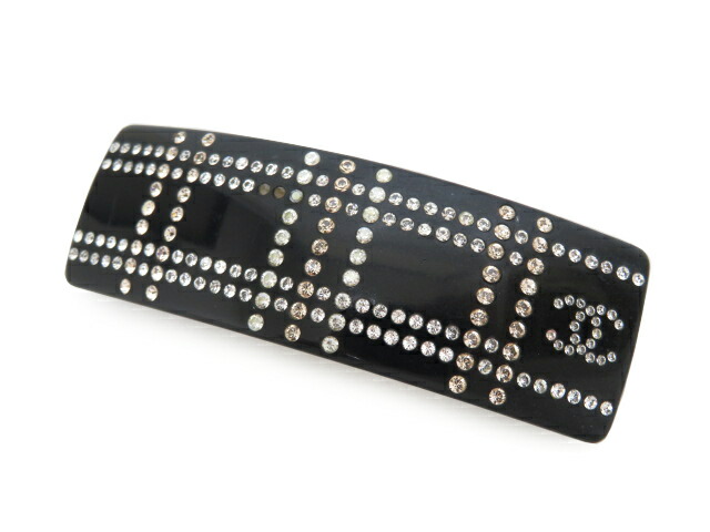 楽天市場】【中古】CHANEL （シャネル）ロゴプレート バレッタ メタル