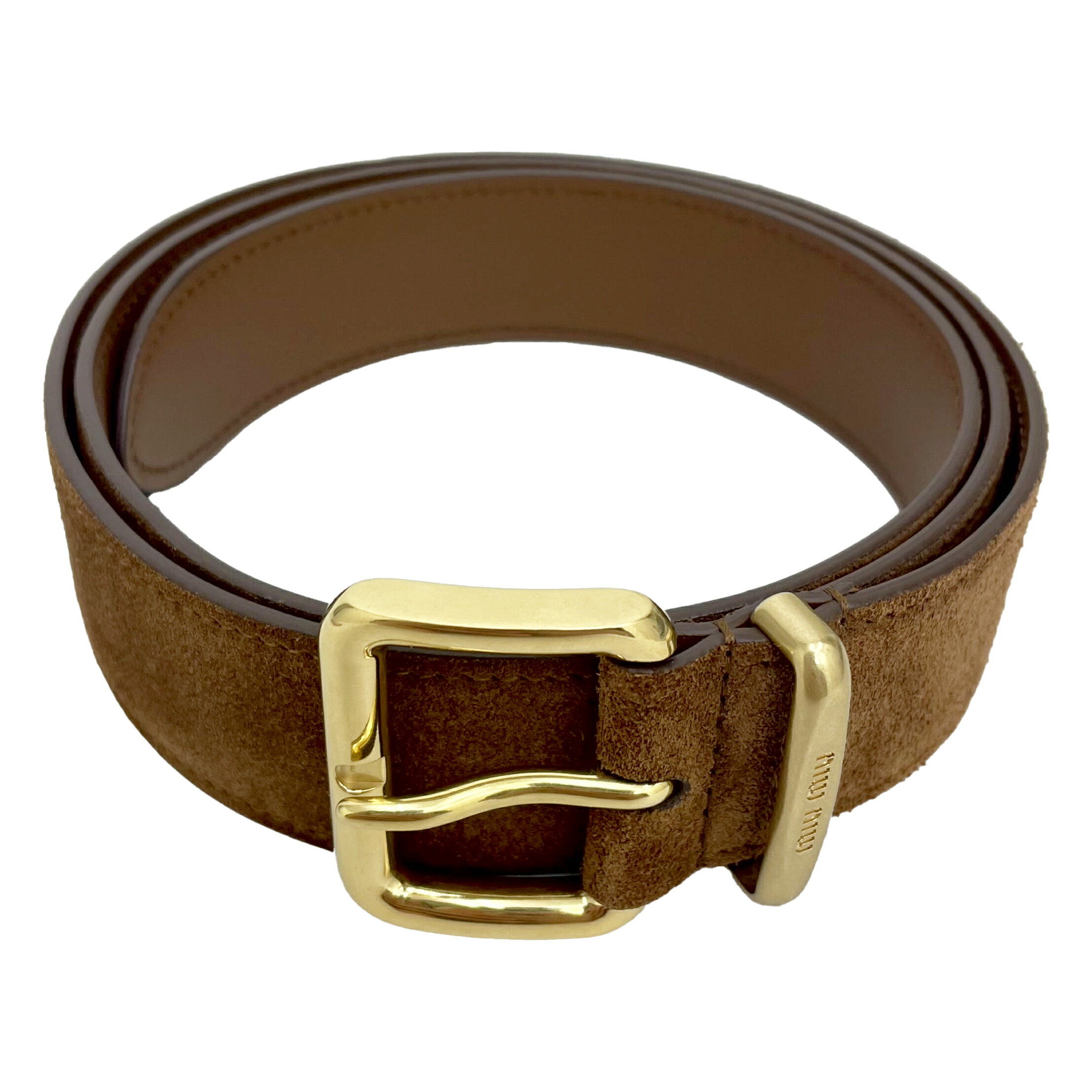 miu miu ブラウン スエード ベルト Miu Miu スエードベルト | ブラウン