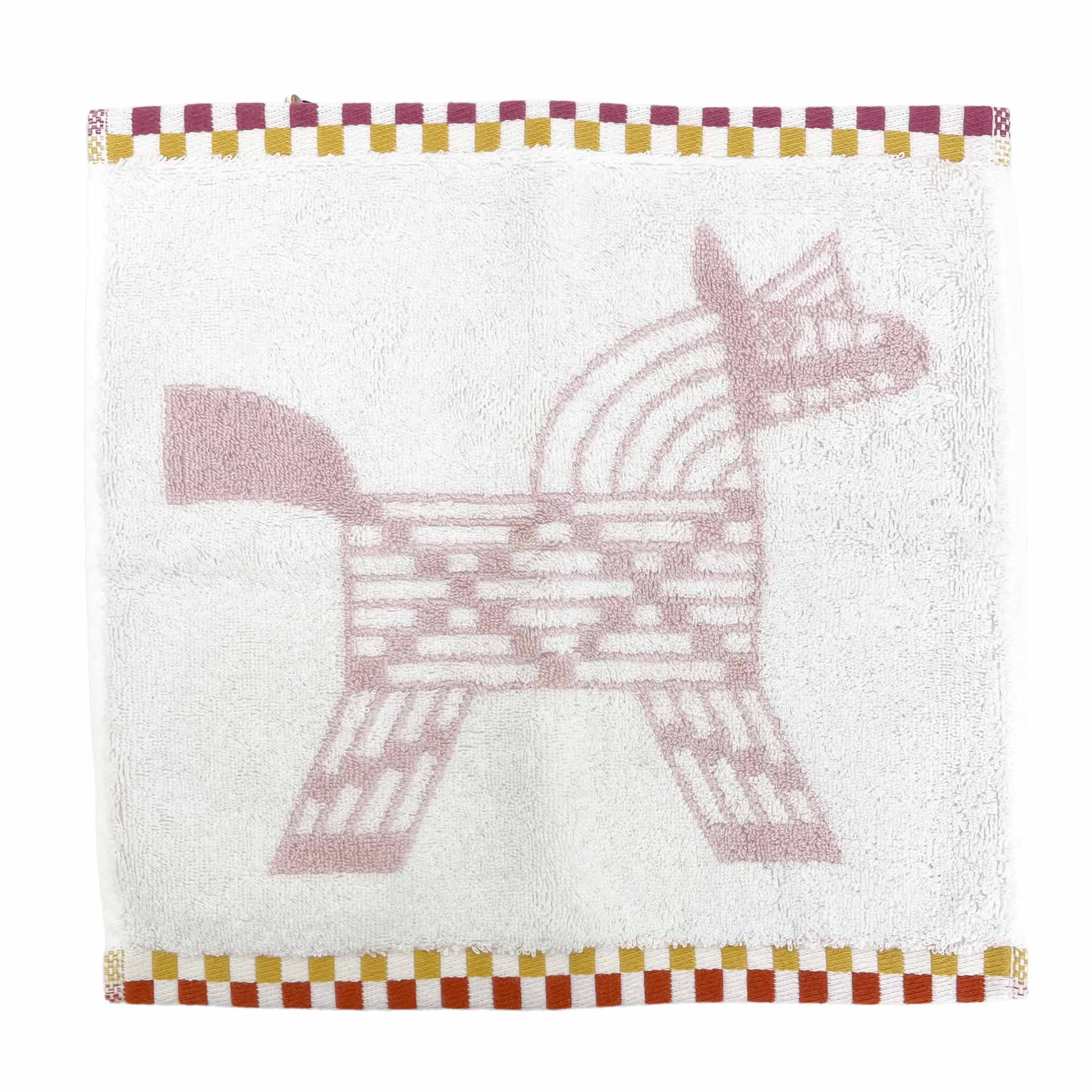 ＨＥＲＭＥＳ エルメス カレ・タオル 26645 サクラ色×黄色 未当て嵌める品 【中古】