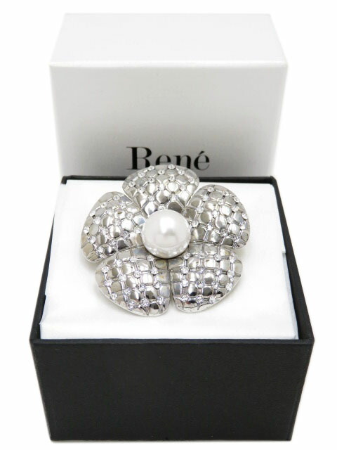 楽天市場】Rene【ルネ】ブローチ コサージュ リボンモチーフ フェイク