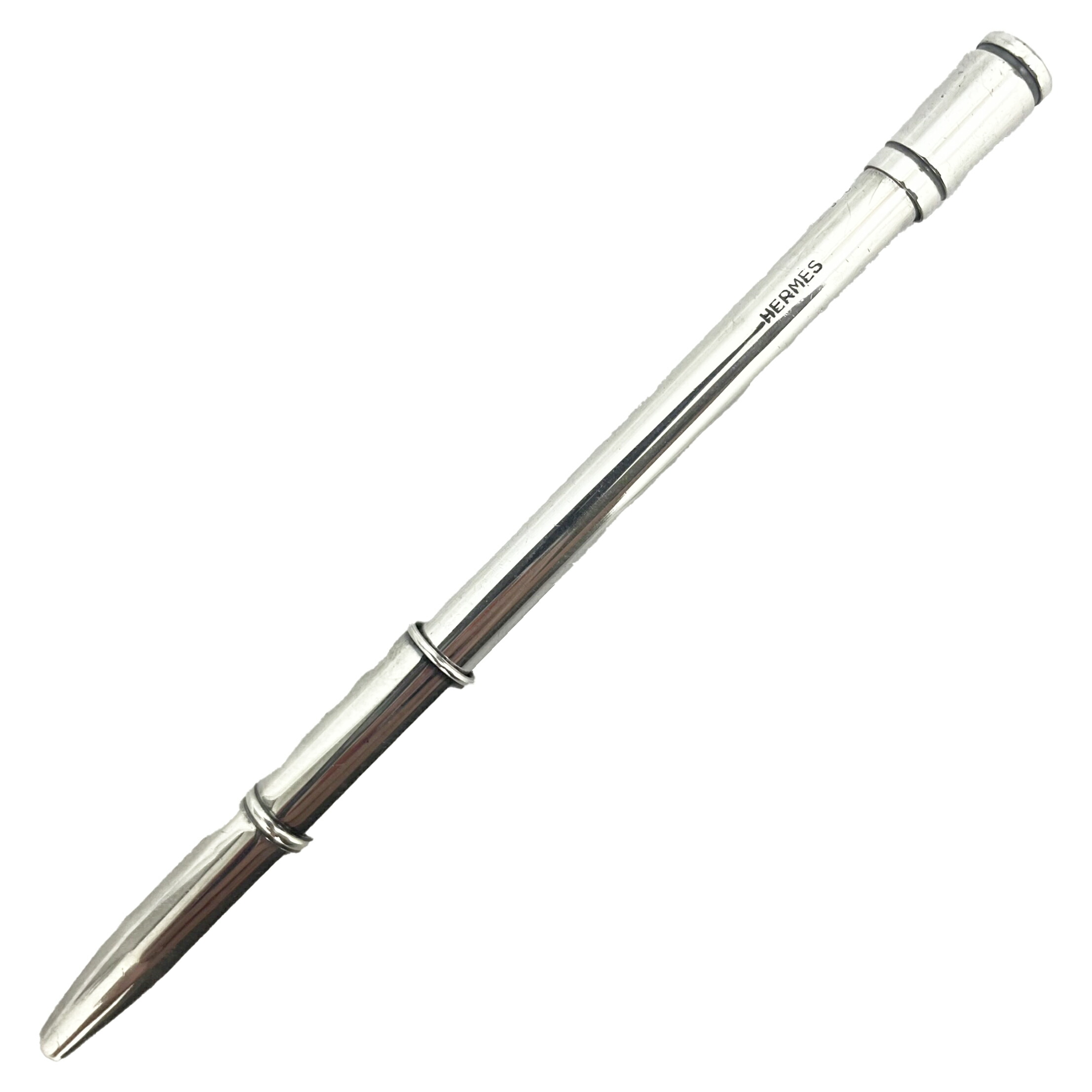 【美品】エルメス／SV925 ボールペン 楽天市場】HERMES エルメス アジェンダ ボールペン キャップ式