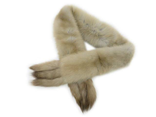 ＦＯＸＥＹ ＢＯＵＴＩＱＵＥ 35838 Sable Tie Long アッシュブラウン 【毛革】 Ｆ Ｓ１【中古】■