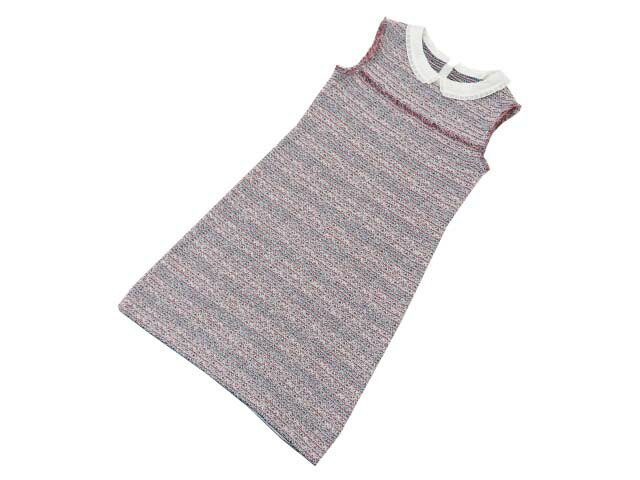 21春夏新色 ワンピース ｒｅｎｅ ツイードワンピース ホワイト ネイビー レッド ３８ １７年 ａ１ 中古 Baishitong Wisedu Com