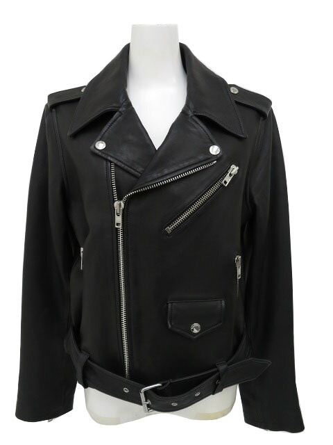 ｋａｔｅ ｓｐａｄｅ ｎｅｗ ｙｏｒｋ ＢＲＯＯＭＥ ＳＴＲＥＥＴ ＬＡＢＥＬ　ライダースジャケット　ブラック　S　A1【中古】