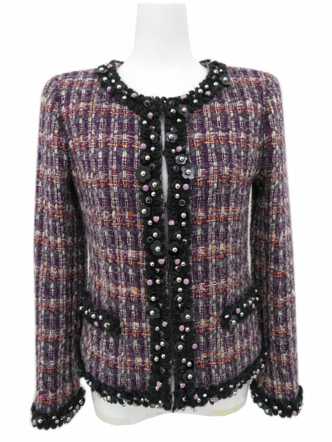 楽天市場】【ルネ】Rene マリアケント ツイード ノーカラージャケット