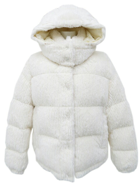 ＭＯＮＣＬＥＲ　フード付きベルベットダウンジャケット　ダオス　オフホワイト　2　\'22-23年AW　A1美品【中古】■｜セレブbyエンデバー
