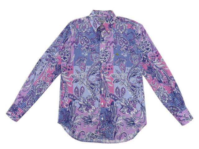 楽天市場】ETRO エトロ 長袖シャツ ネイビー メンズ トップス