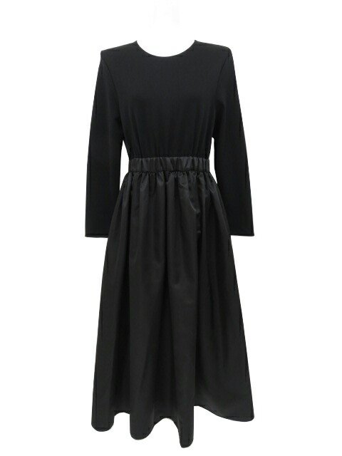 すう　リボンリボンワンピース yori ヨリ ブラック　36 yori リボンリボンリボンワンピース ブラック yori バック