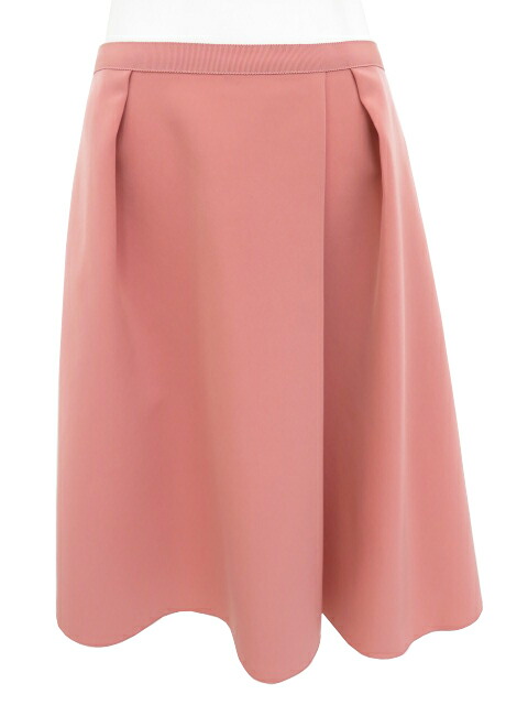 【極美品】FOXEY NEW YORK フレアスカート 38 ピンク FOXEY NEWYORK(フォクシー） マットストレッチグログラン