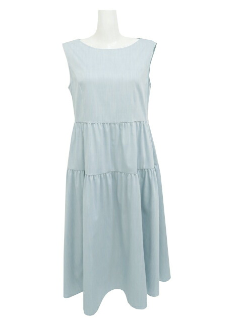 美品✨22年 フォクシー マンハッタン Aラインベロアフレアドレス ピンク 38 フォクシーニューヨーク BasicDress 41282 ワンピース 38 レッド