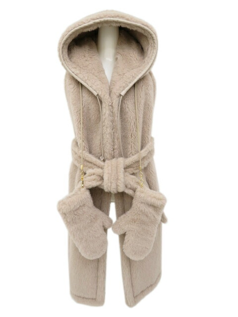 楽天市場】MaxMara テディベア ミトン ダークグレー 2020年秋冬