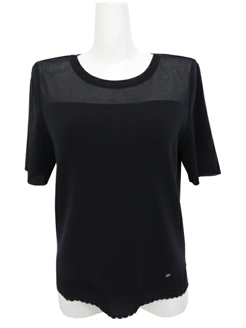 ＦＯＸＥＹ ＢＯＵＴＩＱＵＥ　ニットトップ マリアージュ　45338　ミッドナイトブルー　38　'25年　完売サイズ　A1美品【中古】｜セレブbyエンデバー