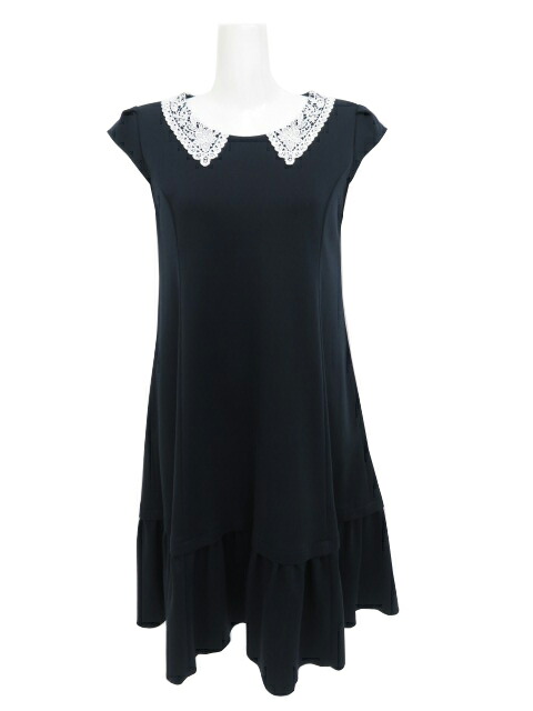 楽天市場】【ルネ】Rene ワンピース ロングドレス ドット 襟付