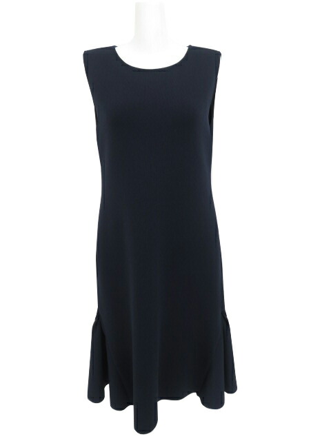 極美品★FOXEY/フォクシーニットドレス ダブルタック アセテートナイロン40 極美品☆FOXEY/フォクシーニットドレス ダブルタック アセテート